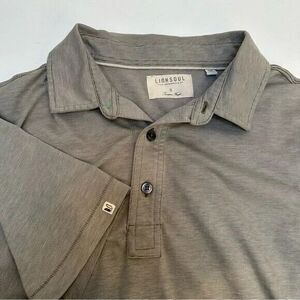 LinkSoul Golf Micro-Stripe Luxury Cotton Polo‎ size Small